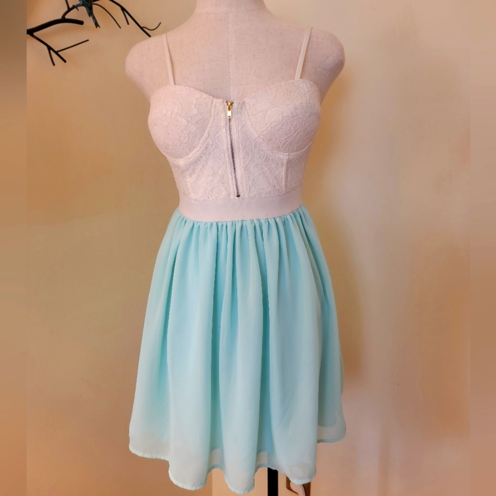 Ali & Kris Junior Corset Lace Mini Dress